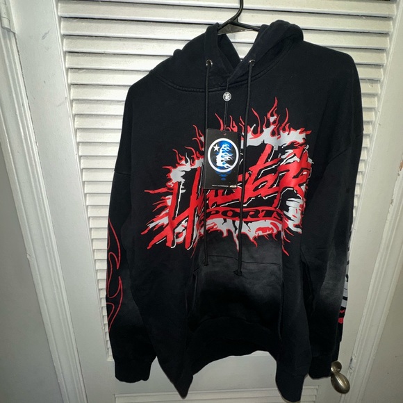 Black and Red Graphic Hoodie - Picture 2 of 6